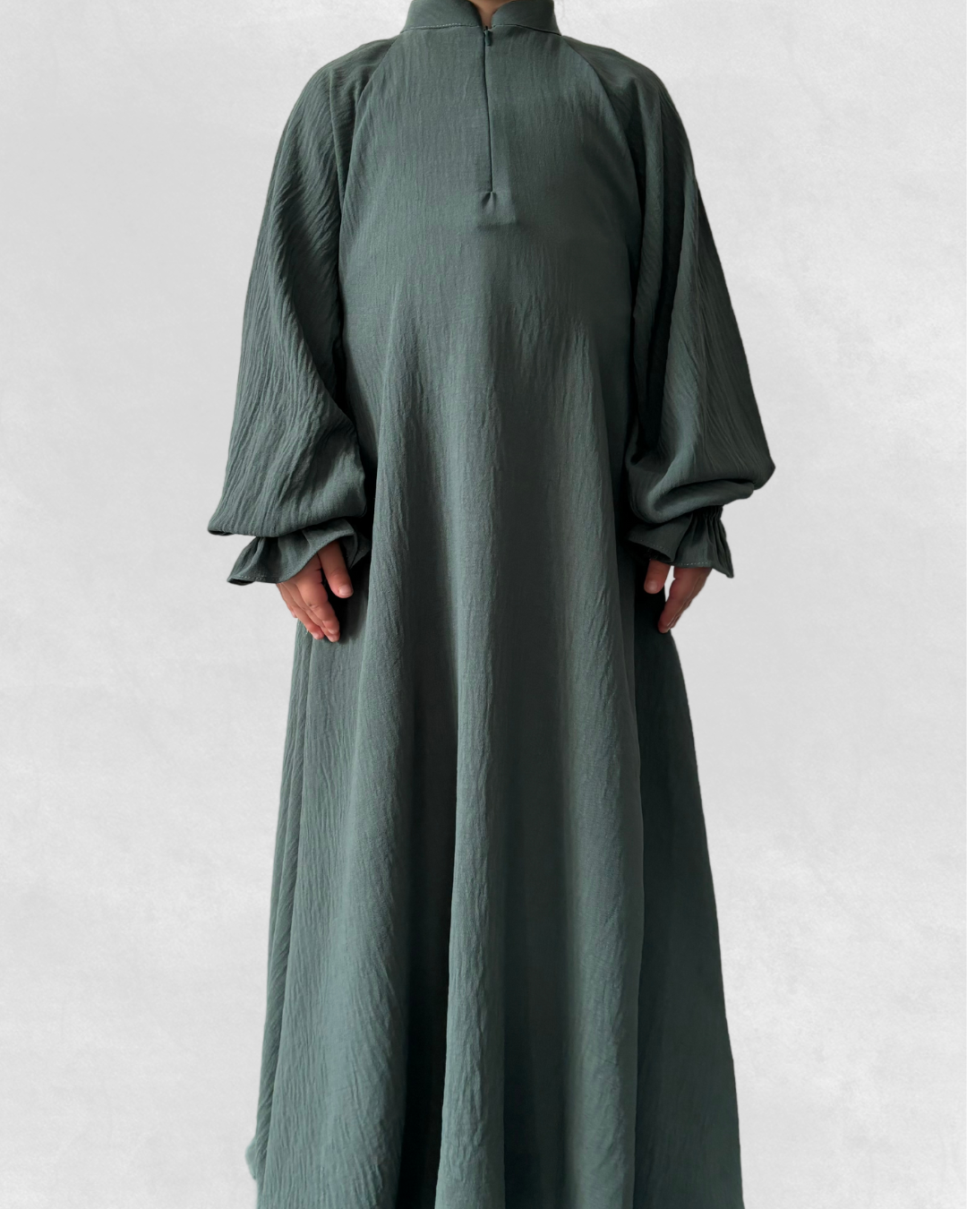 Mini essential abaya- Sea green